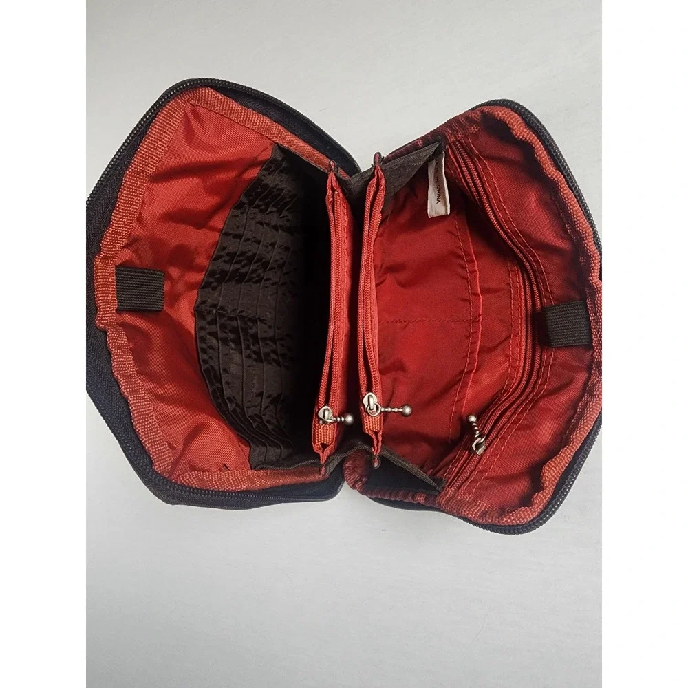 Baggallini Brown Belt Bag Travel Organizer Pouch Wallet Crossbody Bag No Strap - Picture 4 of 4